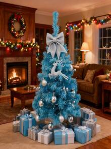 1 pezzo Albero di Natale artificiale di alta qualità da 60 cm, facile da montare, con base inclusa, in materiale PVC, sottile e salvaspazio, adatto per decorazioni natalizie domestiche e per ufficio, decorazioni festive, esposizioni stagionali, alberi tradizionali, decorazioni di alta qualità, foglie realistiche, costruzione durevole, mini albero di Natale da scrivania, decorazione natalizia perfetta per feste in famiglia