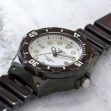 Ladies'/Men's Quartz Watch Made Of Rubber Suitable For Daily Wear, Macron Color Series LRW-200H-4E3 - White Black - View 4