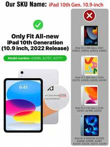 1 件酷炫平板电脑保护壳，带腕带支架，兼容 iPad 10 代 10.9 英寸 - iPad Air 11 英寸保护壳，不带铅笔架，防震外壳带支架，兼容 Galaxy Tab A7 Lite 8.7 英寸 2021 保护壳，内置高抗冲击保护壳，兼容 iPad 10.2 英寸 2021/2020 - 彩色 - 查看 7