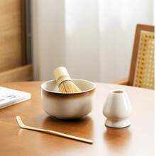 6pcs Matcha Tea Set, Japanese Style Matcha Tea Set Including Matcha Whisk, Matcha Scoop, Matcha Bowl Gift Box