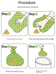 骨头形状狗便袋分配器带挂钩，便携式宠物粪便收集器，硅胶狗便袋支架，1卷狗便袋，户外宠物用品 - 彩色 - 查看 8