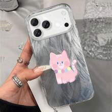 Un encantador diseño rosa con una estética tierna y dulce. Cuenta con una amplia abertura y una tela suave al tacto. Esta elegante funda es compatible con los modelos phone 11 al 17 Pro Plus. - Colores mixtos 1 - Ver 5