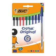 BIC 516354 Ballpoint Pen Black, Blue, Green, Red Medium 10 Pc(S) - Orange - View 1