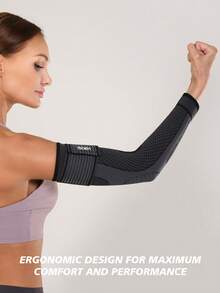 VBOSI 1pc Elastic Breathable Unisex Elbow Sleeve - Adjustable Compression Elbow Support For Sports And Daily Life, Fitness Accessory For Men And Women - Multicolor - View 13