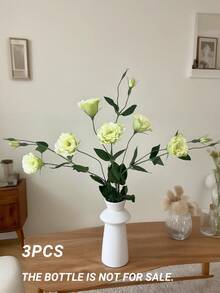 3PCS Artificial Flowers Balloon Flower Bouquet Silk Material Faux Flowers For Wedding Decoration, Valentine's Day, Birthday, Anniversary, Home Decor, Table Centerpiece, Bedroom & Bathroom Display, Desk Decoration, Autumn & Fall Season Floral Arrangement