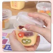 20pcs Transparent Party Cups With Lids And Spoons - Heavy Duty Polypropylene (PP) Square And Round Dessert Bowls, Suitable For Birthday, Christmas, Easter, Thanksgiving, Mother's Day - Leak-Proof, Dishwasher - Ideal For Ice Cubes, Cakes, Yogurt, Fruit Parfaits - Perfect For Parties, Picnics, Everyday Use - Multiple Colors Available (Green, Orange, Red, White, Brown, Blue, Pink, Yellow, Black), Mini Dessert Cups With Lids, Disposable Dessert Cups, Dessert Cups With Spoons - Transparent - View 9