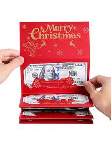 Porta-dinheiro de Natal ou porta-cartões de presente, porta-dinheiro faça você mesmo com 6 compartimentos para dinheiro, porta-cartões surpresa para aniversário, envelope de dinheiro de aniversário para presentes em dinheiro, porta-dinheiro para cartão de aniversário com bolo 3D e adesivo faça você mesmo para dinheiro