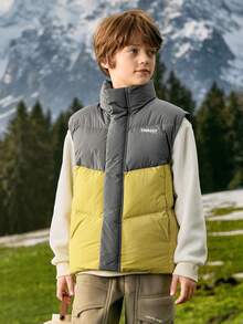 Balabala BalaOne Kids' Down Vest 2025 Winter, High-Fill Warm Outerwear For Boys & Girls