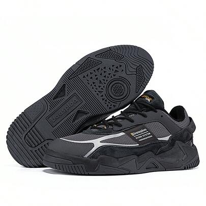 baasploa Men's Casual Sports Shoes, Lightweight And Comfortable, Running Shoes, Minimalist And Fashionable, Suitable For All Seasons, Wear-Resistant, Suitable For All-Day Wear, Men's Tennis Shoes, Men's Retro Fashion Football Shoes, Sports Shoes Design, Wear-Resistant Mesh + PU Stitched Low-Top Shoes, Multi-Function Sports Shoes For Fitness And Sports, Suitable For Autumn/Winter Travel/Indoor Wear