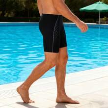 Speedo Men's Swimming Trunks, Quick-Drying Mid-Length Swimming Trunks, Comfortable And Breathable For Outdoor And Indoor Swimming Pools, With Rubber Lining And Knee-Length Design.