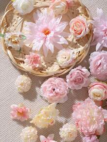 20/40支粉色人造花材 - 仿真花，手工头饰，花环材料，婚礼用花。适用于制作花环、节日和生日派对装饰、新娘腕花、家居和花店装饰、园艺装饰、母亲节装饰，全年皆可使用。 - 粉紅色系列 - 查看 8