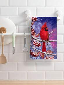 2pcs/4pcs Christmas Napkins Kitchen Decor Hand Towels, Modern Minimalist Multi-Purpose Kitchen Cloths, Suitable For Kitchen, Bathroom, Living Room, Dining Room, Bedroom, Christmas Gift - Multicolor - View 3