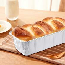 50 Pack Aluminum Mini Loaf Baking Pans, 1Lb Heavy Duty Disposable Loaf Pans, Thick Foil Bread Pans For Baking Holiday Treats Food Storage And Takeout - GÓI 50 - Xem 4