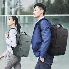 バックパック メンズ ビジネス YKK ファスナー 大容量 A4 対応 撥水加工 耐衝撃 盗難防止 PC 収納 通学 - 黒1 - チェックする 9