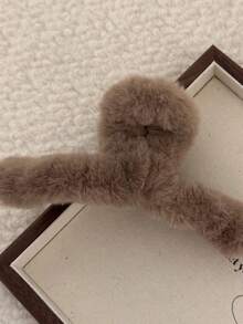 1pc Super Fairy Plush Hair Clip Girl Multi-Purpose Fluffy Hat With A Cute Hairstyle Accessory For A Look Fashion Claw Clips Fashion Hair Clutch Winter Hair Accessories