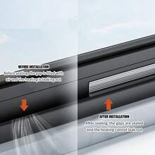 1 卷 2m/4m 耐用窗户密封条 - 提供气密密封、最大舒适度、节能，并有效阻挡灰尘、水、风和雨