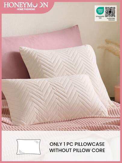 1 pieza Funda de almohada súper suave y lisa, con sensación ligera y esponjosa, con cierre de sobre, para ropa de cama del hogar y artículos esenciales para dormitorio escolar, certificada Oeko-Tex