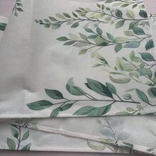 1 chiếc khăn trải bàn hình chữ nhật họa tiết lá khuynh diệp màu xanh lá cây thanh lịch, thích hợp cho nhà hàng sang trọng, tiệc tùng ngày lễ và không khí nhà bếp trang trại, 33x183cm - màu xanh lá - Xem 5