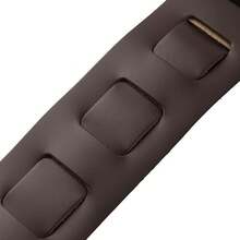 Levy's Leathers - Correa de piel para guitarra de.6 de ancho con acolchado de espuma y respaldo para prendas; color negro (M26PD-BLK) - marron oscuro - Ver 10