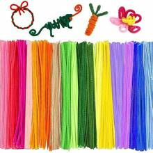 1000 Piezas Limpiapipas, BetterJonny 30cm de Largo Limpia Pipas Colores Surtidos Tallos de Chenilla para Proyectos Manualidades Decoraciones, 10 Colores - 1000 piezas, 20 colores - Ver 1