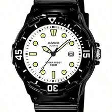 Ladies'/Men's Quartz Watch Made Of Rubber Suitable For Daily Wear, Macron Color Series LRW-200H-4E3 - White Black - View 2