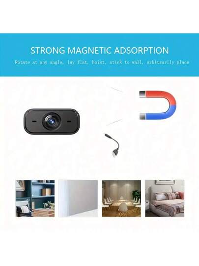 1pc Mini Spy Stealth Surveillance Camera Motion Detection Night Vision 1080P HD, Indoor Monitoring Of Pets/Children/Nannies, Application Control, Convenient Installation, No Battery Required. view 7