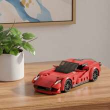 MIKEMENG Red Supercar Building Blocks Set, STEM Creative Educational Toy For Kids, DIY Car Model Kit For Boys, Suitable As Birthday, Halloween, Christmas Gift, Collectible And Room Decor, Affordable Present - 型號 - 查看 2