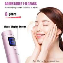 5-In-1 Microcrystaline Skin Care Roller, With 5 Replaceable Nano Heads, Facial Skin Care Tool