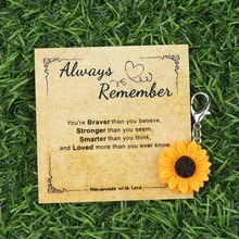 1 peça/2 peças chaveiro de girassol com concha em formato de coração, papel pardo, presente para família e amigos, adequado para o Dia de Ação de Graças e aniversário, Dia dos Namorados, acessórios para carro, mochila com pingente, carta escolar, cordão gótico fofo para bolsa Y2K com porta-identidade, acessórios para carro, pingentes para bolsa