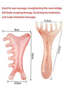 头部按摩梳、头皮放松工具、压力缓解装置、头部按摩爪、面部按摩工具、头皮刮痧、头部按摩刷、刺激头发生长、刮痧按摩工具、面部提升按摩、眼部按摩放松工具 - 彩色 - 查看 19
