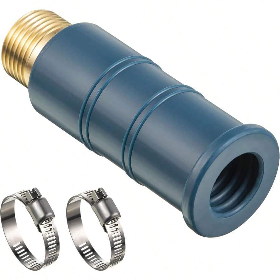 1 Pack Universal Faucet Hose Adapter Thickened Sink Hose Attachment For Faucet Flexible Silicone Sleeve Water Hose Connector For RV Garden Hose Damaged/Stripped Faucet Threads Or Threadless Faucet - 1 - 查看 1