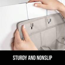 Breathable Mesh Large 24 Pocket Shoe Organizer, Holds to 40 Pounds, Sturdy Hooks, Space Saving, Over Door, Storage Rack Hangs on Closets Shoes, Sneakers or Home Accessories, Linen - Paquete de 1 + Lino - Ver 5