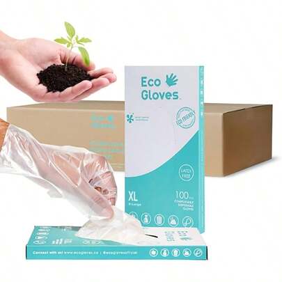 Guantes ecolgicos compostables a base de plantas para preparacin y limpieza de alimentos