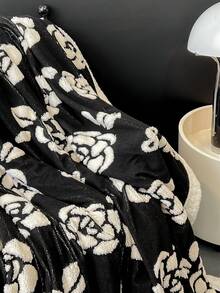 1pc Lambs Wool Blended Blanket, Warm & Breathable, Skin-Friendly, Double-Layer Insulation, Cozy & Comfortable