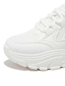 Flipark Platform Old Chunky Sneakers For Women, Thick Sole Casual Sports Small White Shoes, Spring/Autumn 2025