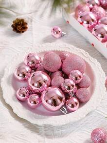 42 buc bile decorative de Crăciun de 3/4/5 cm, ornamente din plastic, globuri de Crăciun, decorațiuni suspendate, bile pictate, potrivite pentru bradul de Crăciun, acasă, exterior, cameră, dormitor, decor de Anul Nou, decorațiuni de Crăciun, articole pentru petreceri, ornamente de sărbători, set cadou pentru prieteni și familie decor acasă decor cameră iarnă