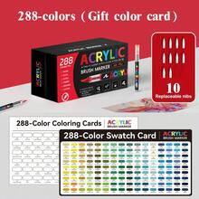1 chiếc bút dạ Acrylic 288/240/168/120/72/60/48/36/24/12 màu, đầu mềm, đục, chống thấm nước, có thể pha trộn, dùng để vẽ Graffiti DIY - Nhiều màu - Xem 22
