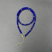 Natural Lapis Lazuli Style Beaded | Bohemian French Design | Handmade High-End Niche | Versatile For Daily Wear