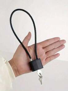 1 pieza Cable de bloqueo, candado de manija de gabinete, cable de bloqueo de 15 pulgadas para pistolas, rifles y escopetas, cerraduras de seguridad y bloqueo de armas de fuego para el hogar y el almacenamiento, archivadores, armarios, puertas de refrigerador, cobertizos, cerraduras de puertas para mascotas