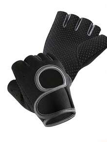 2pcs/Pair Men's And Women's Fingerless Cycling Gloves Professional Gym Anti Slip And Breathable Half Summer Fishing Women's Bicycle Gloves, Sports Fitness Gloves Diving Cloth Equipment Anti-Slip Shock Absorption Hand Protection For Gym Weightlifting, Travel Must Haves School Accessories Back To School Supplies - Multicolor - View 11