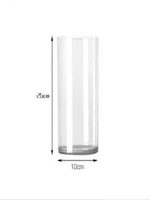 Jarrón de cilindro transparente de acrílico, jarrón de flores resistente a caídas para hidroponía, bambú de la suerte, decoración de sala de estar y dormitorio, jarrón de vidrio para decoración del hogar - Multicolor - Ver 17