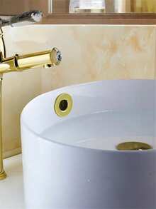 1 szt./5 szt. Pokrywa przelewu zlewu, dekoracyjna zaślepka, vintage, brązowo-mosiężna, bateria umywalkowa do łazienki, z sześciostopową wkładką pierścieniową, zaślepka otworu, chromowane wykończenie, akcesoria łazienkowe, wykończenie otworu umywalki łazienkowej, pierścień przelewowy, akcesoria do baterii wannowej, odpływ podłogowy, akcesoria do wanny, umywalka, blat, zlew, korek przelewu, wielofunkcyjna umywalka domowa