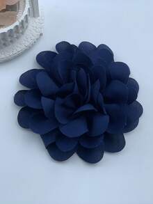 1pc Unique Handmade Flower Brooch, Vintage French Style Chic Niche Design, Elegant High-End Black Floral Lapel Pin, Minimalist For Suits, Dresses, Party Outfits, Stylish Fashion Accessory Gift For Women Valentines,Mom,Mother,Mother's Day,Gift