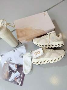 Women's White Casual Cloud Chuncky Sneakers Summer Fashion Blogger Platform EVA Sole - 米色 - 查看 3