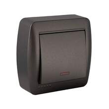 Solera Simple Switch Interruttore da parete 7,4 x 7,2 x 2,8 cm 250 V 10 A Grafite - Marca EAN: 8423220263277 - Bronzo - Visualizzare 2