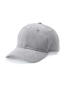 1 件纯色休闲波西米亚涤纶防紫外线装饰棒球帽，百搭，简约，适合所有季节，男女通用 - 麂皮絨棒球帽 - 查看 24