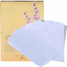Hoja Absorbente de Papel Secante de Lavanda para la Piel y Tejidos - Papel Secante para el Cuidado de la Piel Grasa - 1 - Ver 1