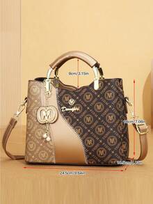 This Year's Popular Mother-Daughter 3 Piecesset Bag, Classic Large Capacity Women's Casual Handbag, High-End Elegant Women's Jacquard Bag