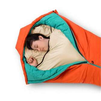 1 pieza Forro elástico para saco de dormir para acampar al aire libre, sábana de cama de hotel de alta elasticidad para viajes, portátil y delgada para las cuatro estaciones, ultraligera y con forma de momia