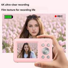 Digital Camera, 48MP FHD 4K Camera For Kids With Point And Shoot Digital Camera For Teens With 16X Zoom, Portable Kids Camera Gifts For Girls Boys Student Children